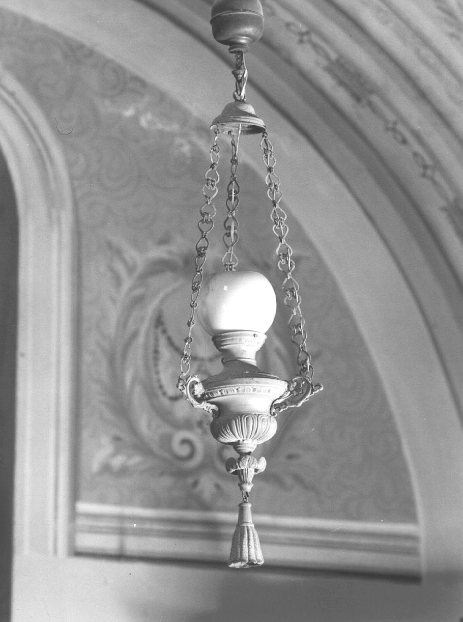 lampada pensile, serie - ambito piacentino (sec. XIX)