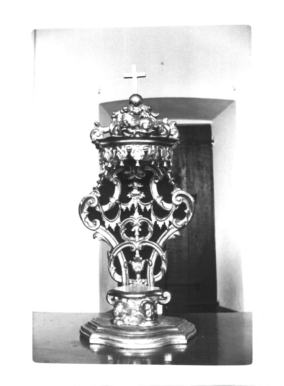 tronetto per esposizione eucaristica - ambito piacentino (metà sec. XVIII)