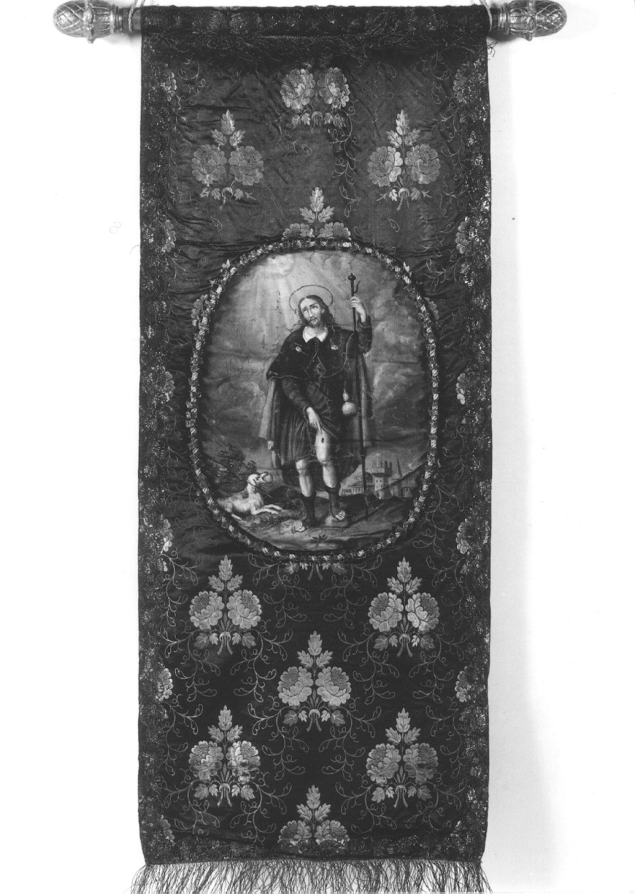 San Rocco (stendardo processionale) - ambito piacentino (metà sec. XIX)