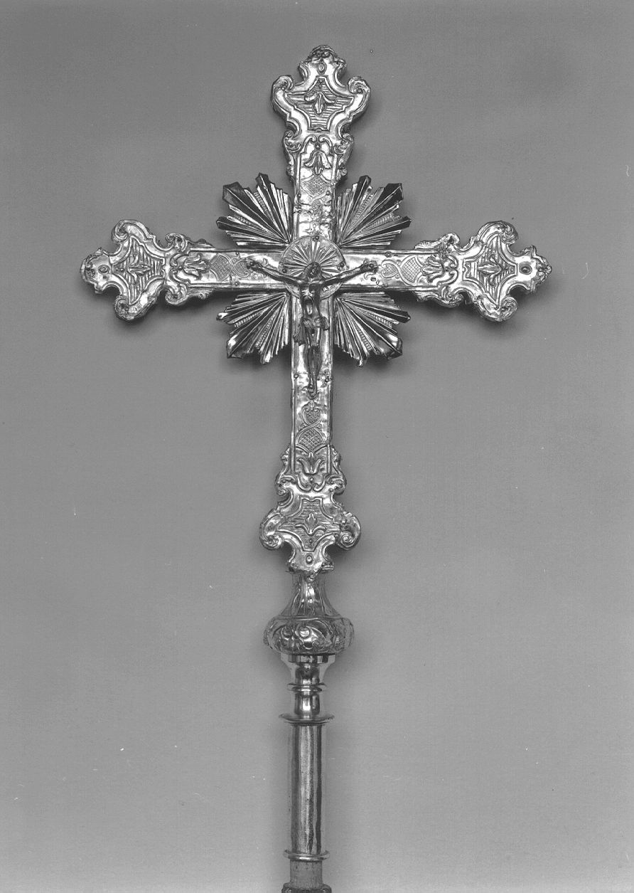 croce processionale - ambito piacentino (sec. XIX)