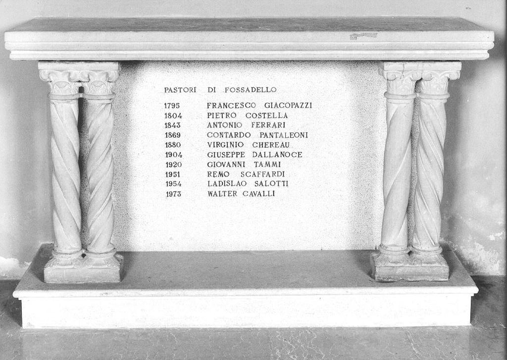 altare, serie - ambito piacentino (secondo quarto sec. XX)