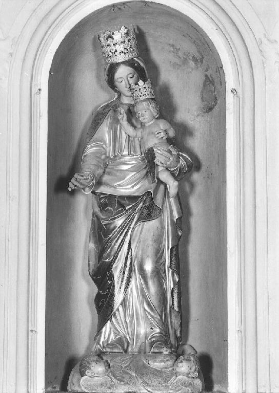 Madonna del Carmelo (statua) di Borella Domenico (sec. XIX)