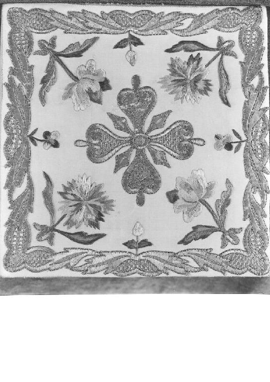 borsa, elemento d'insieme - manifattura italiana (prima metà sec. XIX)