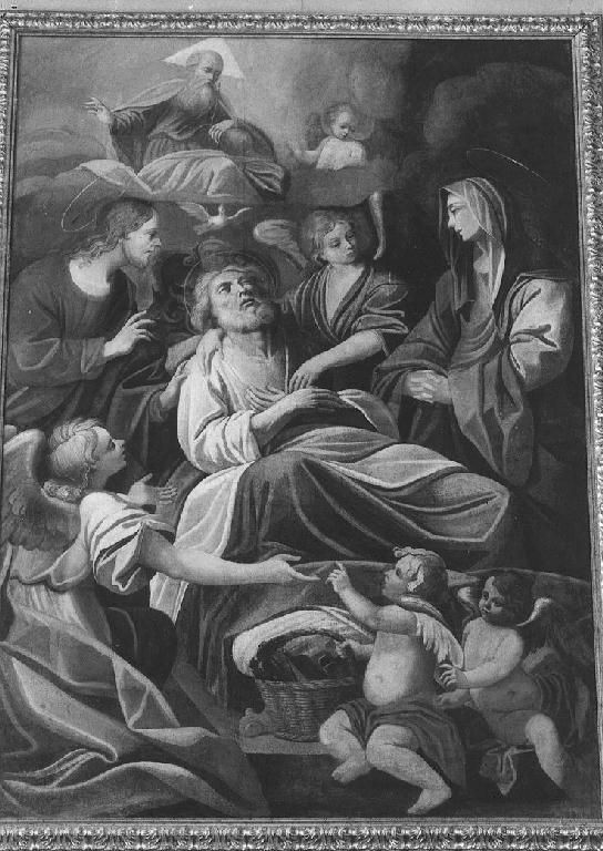 Agonia di San Giuseppe (dipinto) - ambito emiliano-lombardo (seconda metà sec. XVIII)