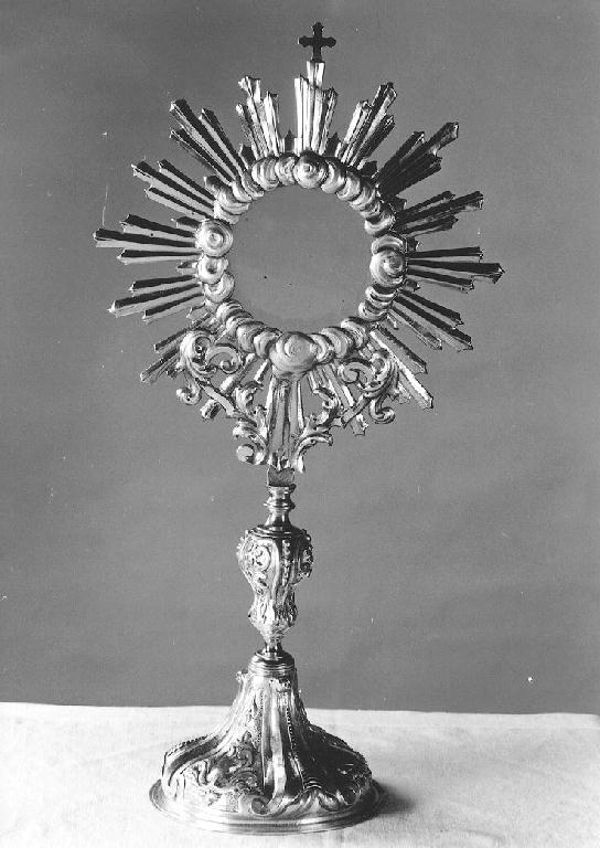 ostensorio - ambito emiliano-lombardo (prima metà sec. XIX)