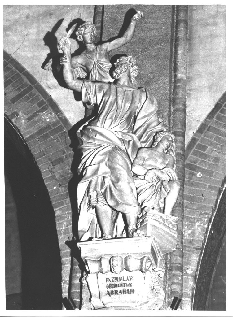 Sacrificio di Isacco (statua, elemento d'insieme) - ambito emiliano (sec. XVII)