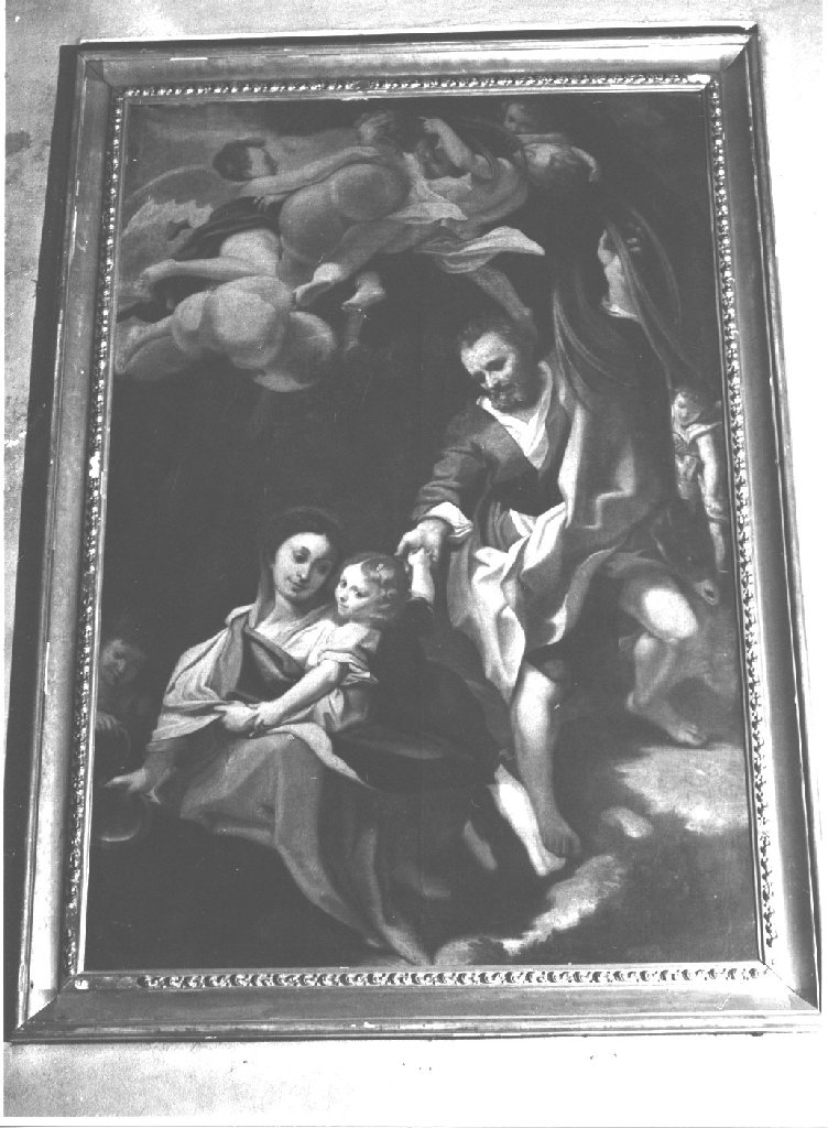 Madonna della scodella, Riposo nel ritorno dall'Egitto (dipinto) - ambito emiliano (seconda metà sec. XVIII)
