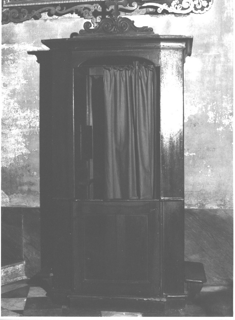 confessionale, serie - ambito piacentino (ultimo quarto sec. XIX)