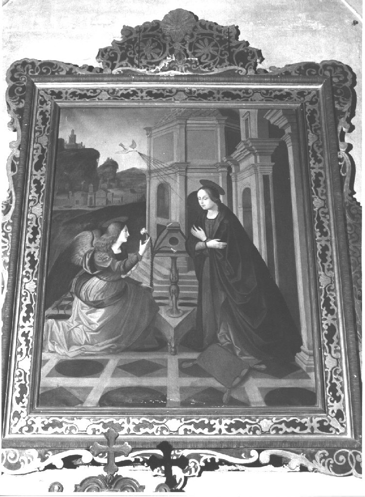 Annunciazione (dipinto) di Stroppolini Augusto (seconda metà sec. XIX)