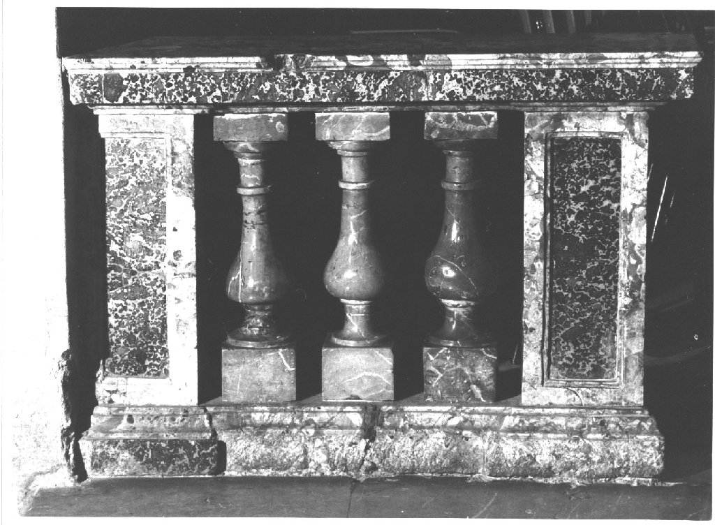 balaustrata, serie - ambito parmense-piacentino (seconda metà sec. XVIII)