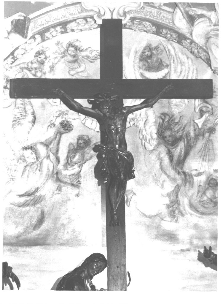 crocifisso, elemento d'insieme - ambito emiliano (sec. XV)