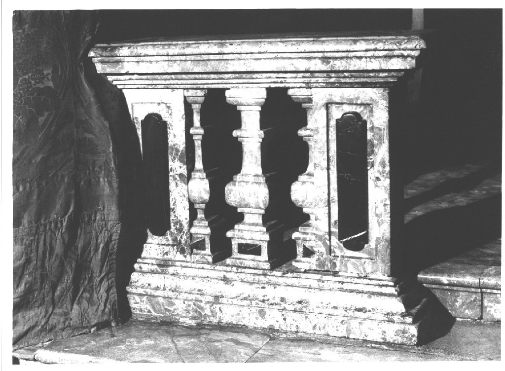 balaustrata, serie - ambito parmense-piacentino (prima metà sec. XVIII)