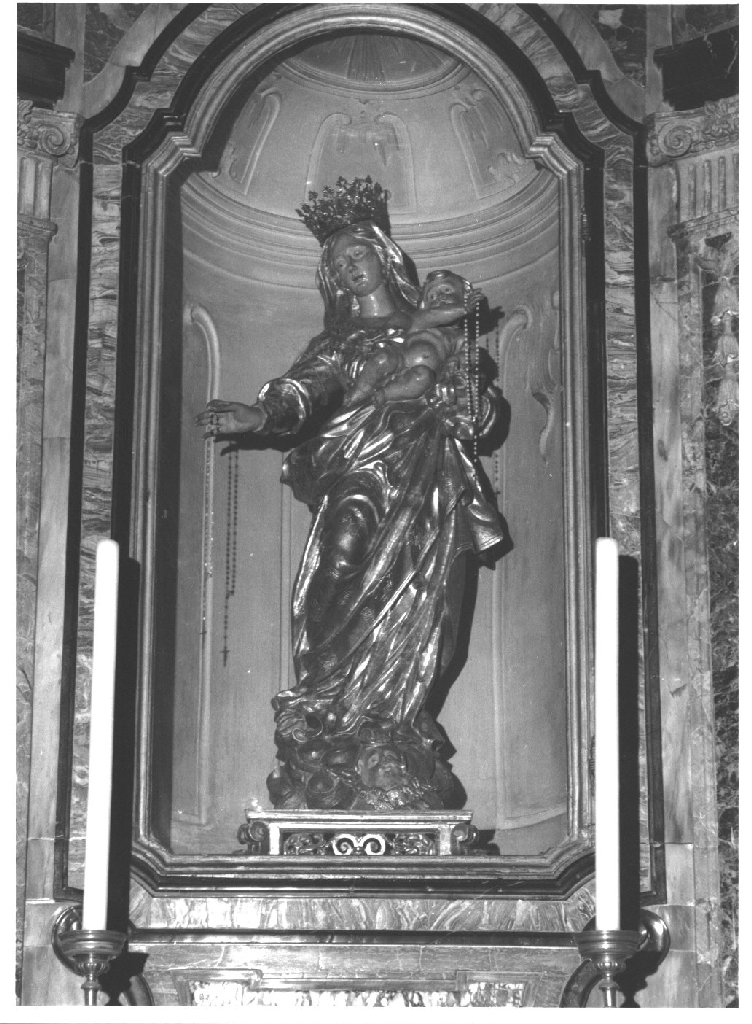 Madonna del Rosario (statua) di Setti Giovanni (fine/inizio secc. XVII/ XVIII)