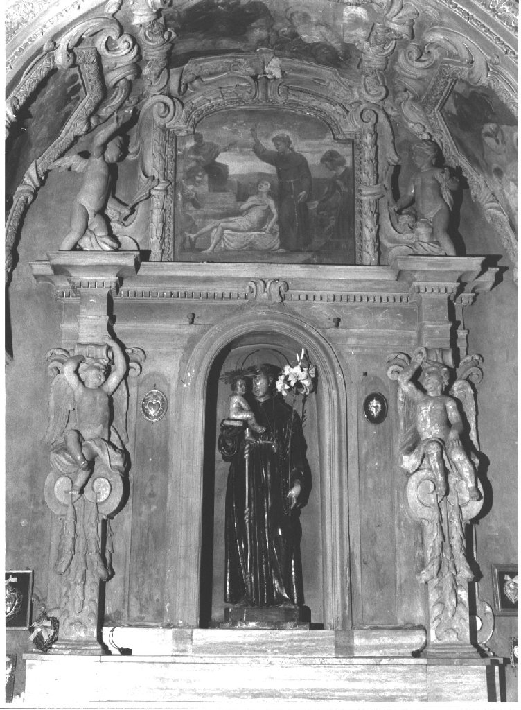 Sant'Antonio da Padova (statua) - ambito piacentino (seconda metà sec. XVIII)