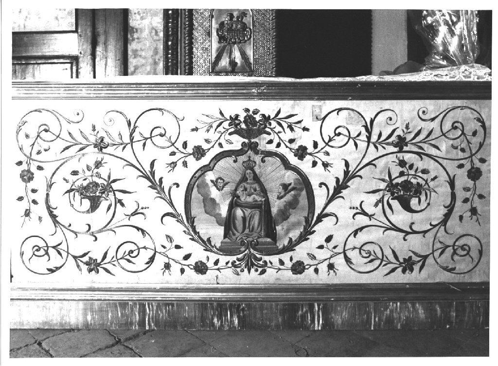 paliotto, elemento d'insieme - ambito parmense-piacentino (primo quarto sec. XIX)