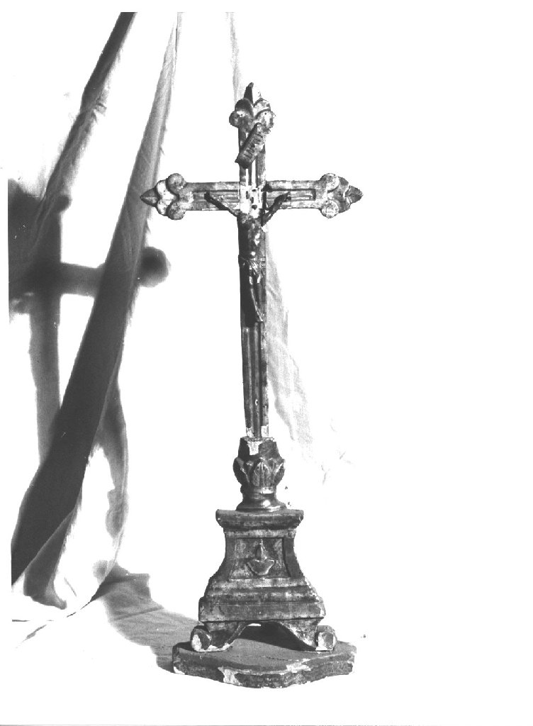 croce d'altare, elemento d'insieme - ambito piacentino (prima metà sec. XIX)