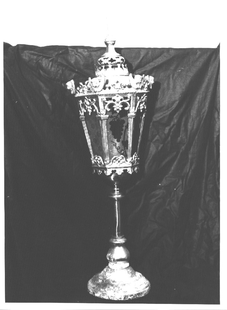 lanterna processionale, serie - ambito piacentino (seconda metà sec. XIX)