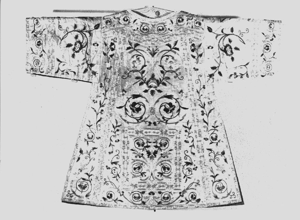 dalmatica, elemento d'insieme - manifattura parmense-piacentina (ultimo quarto sec. XVIII)