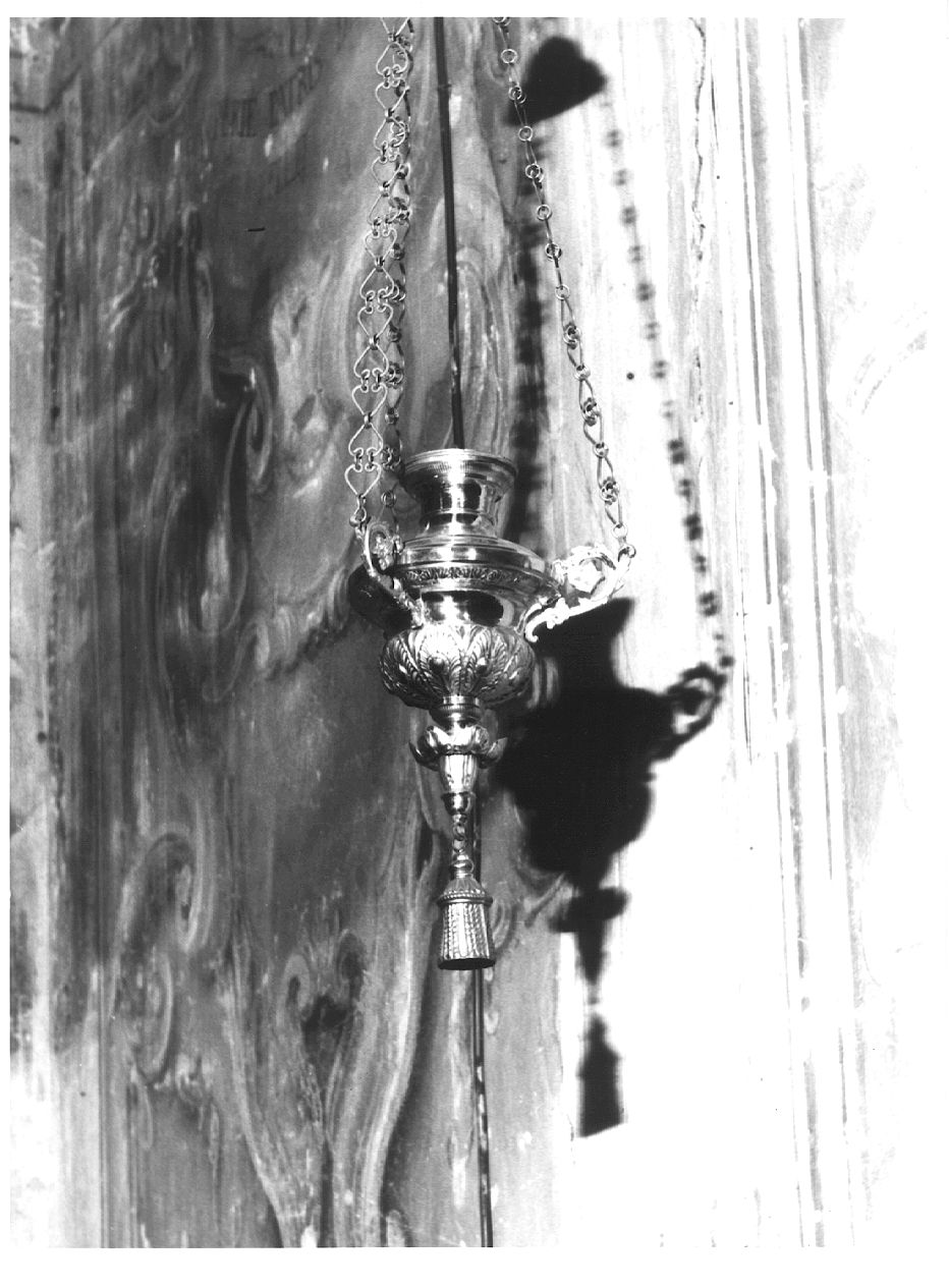 lampada del SS. Sacramento, serie - ambito piacentino (seconda metà sec. XIX)