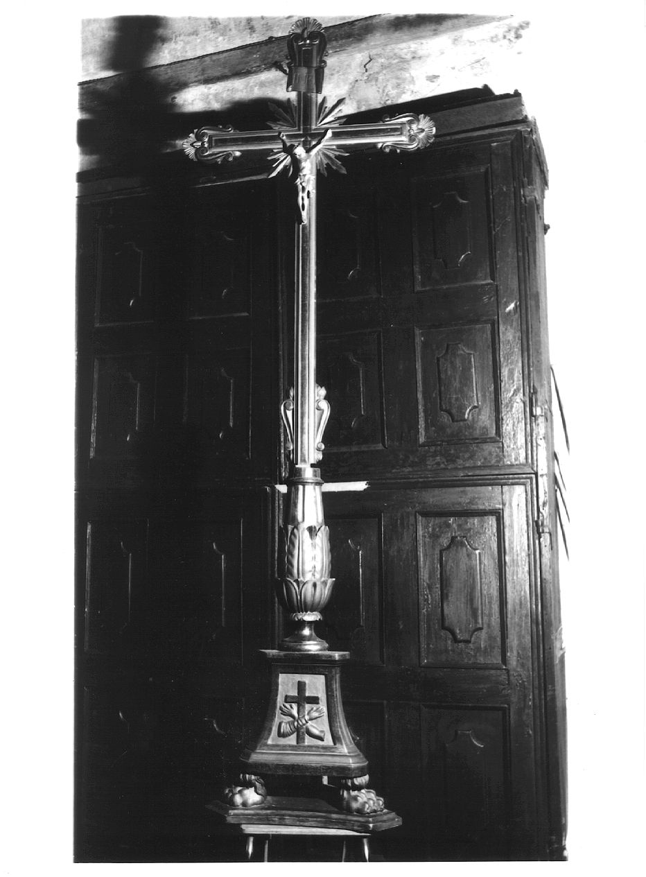 croce d'altare - ambito piacentino (prima metà sec. XIX)