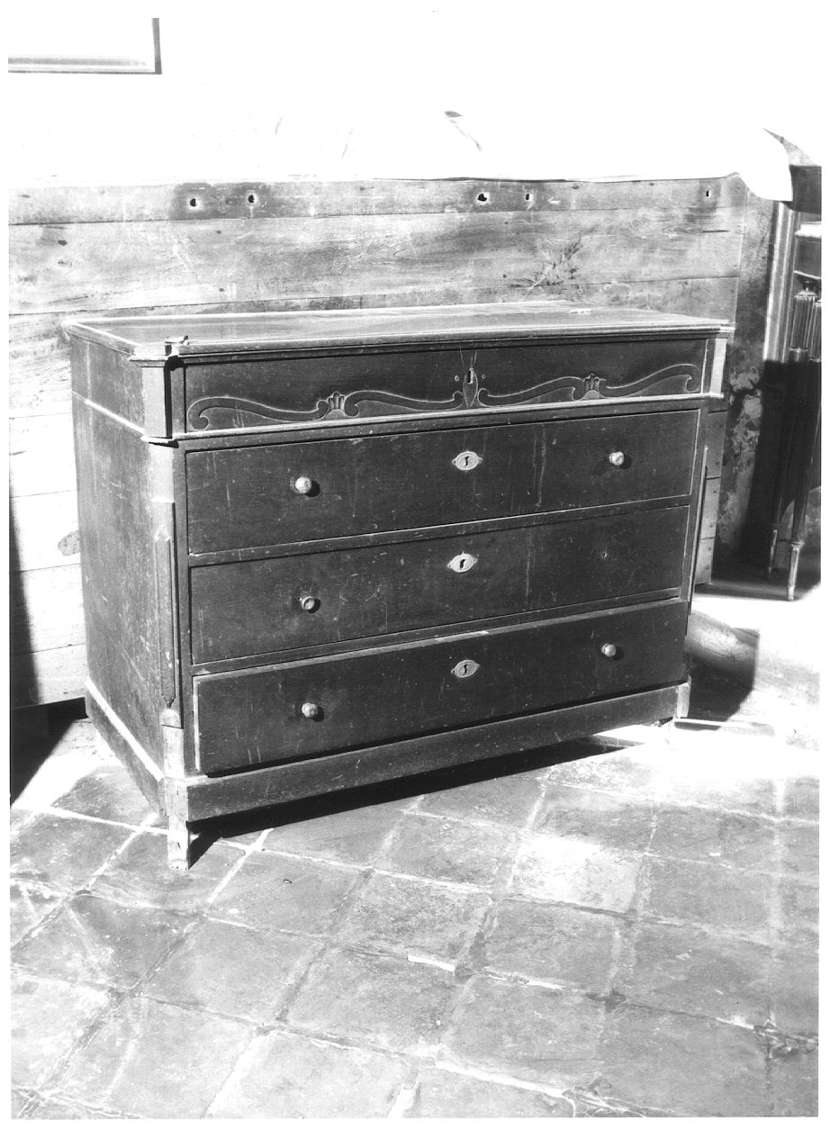 cassettone - ambito piacentino (seconda metà sec. XIX)