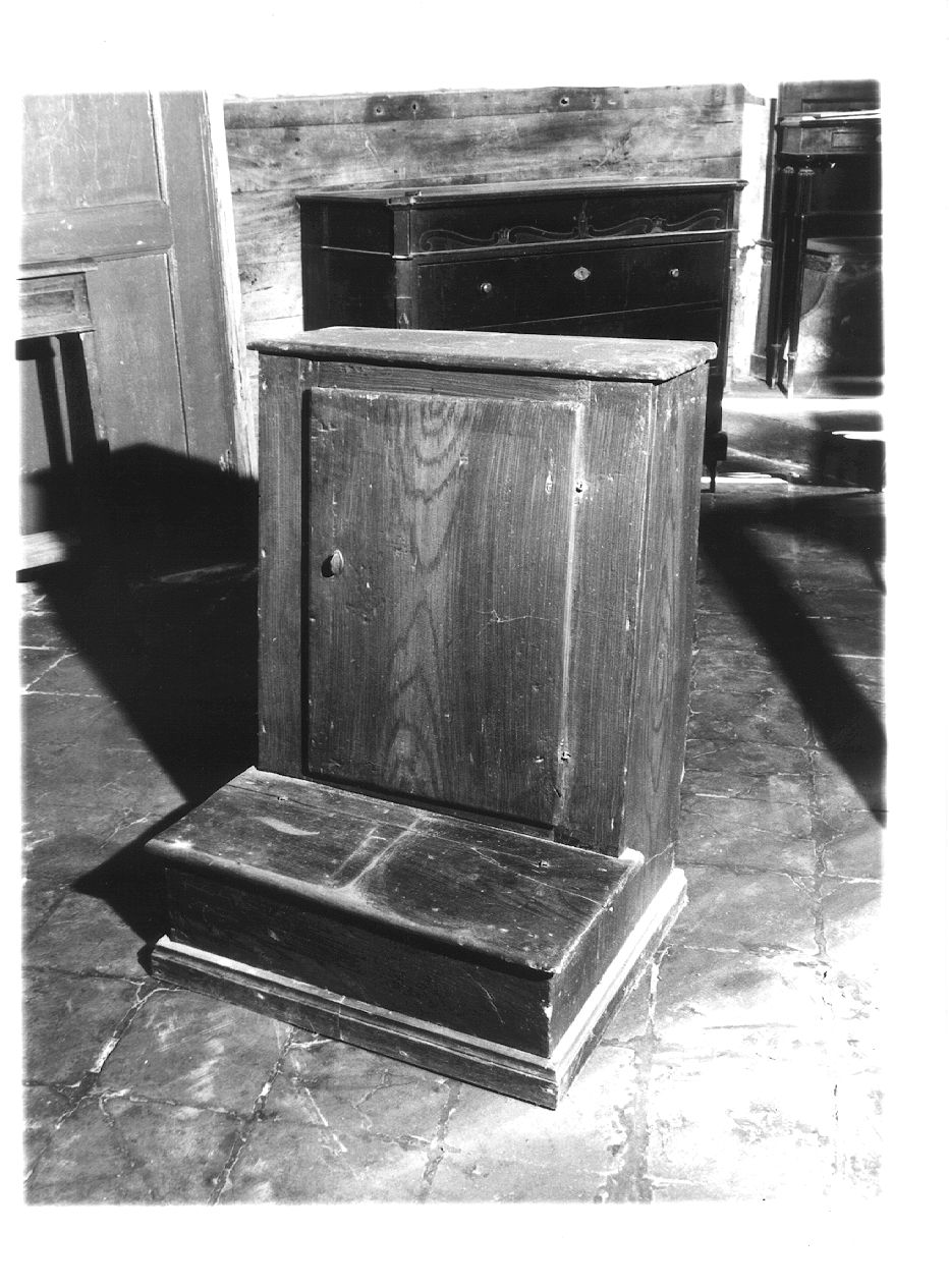 inginocchiatoio - ambito piacentino (sec. XIX)