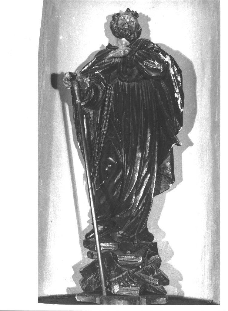 Santo monaco (statua) - ambito piacentino (sec. XVIII)