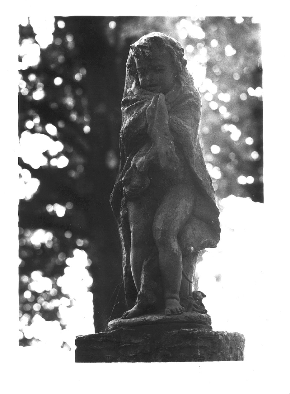 bambino (statua) - ambito piacentino (fine sec. XIX)