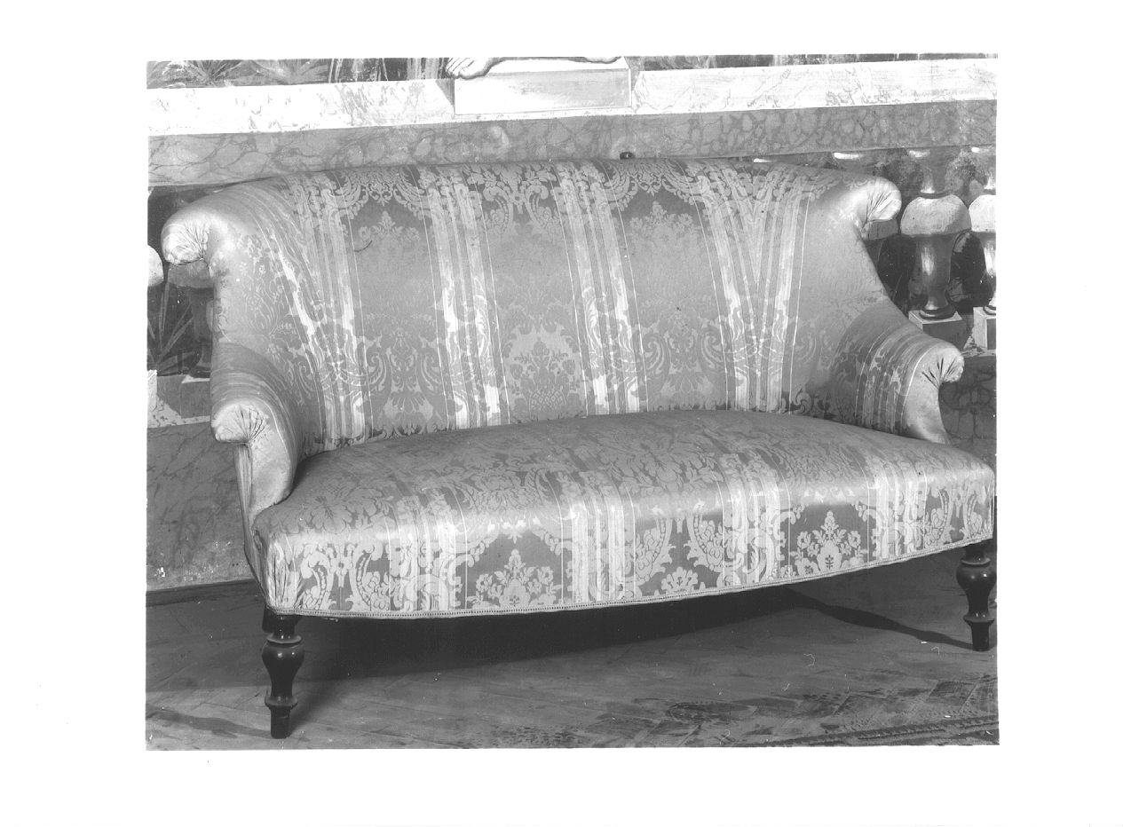 divano - ambito piacentino (seconda metà sec. XIX)