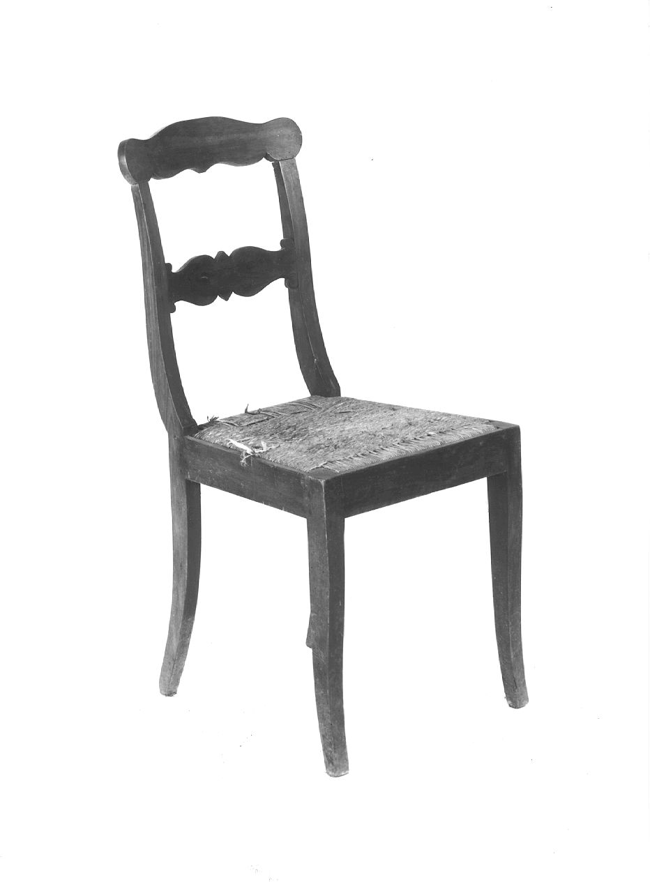 seggiola - ambito piacentino (seconda metà sec. XIX)