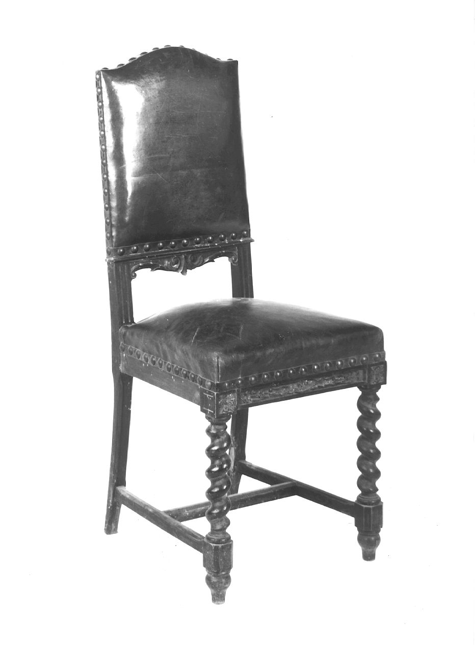 seggiola - ambito piacentino (seconda metà sec. XIX)