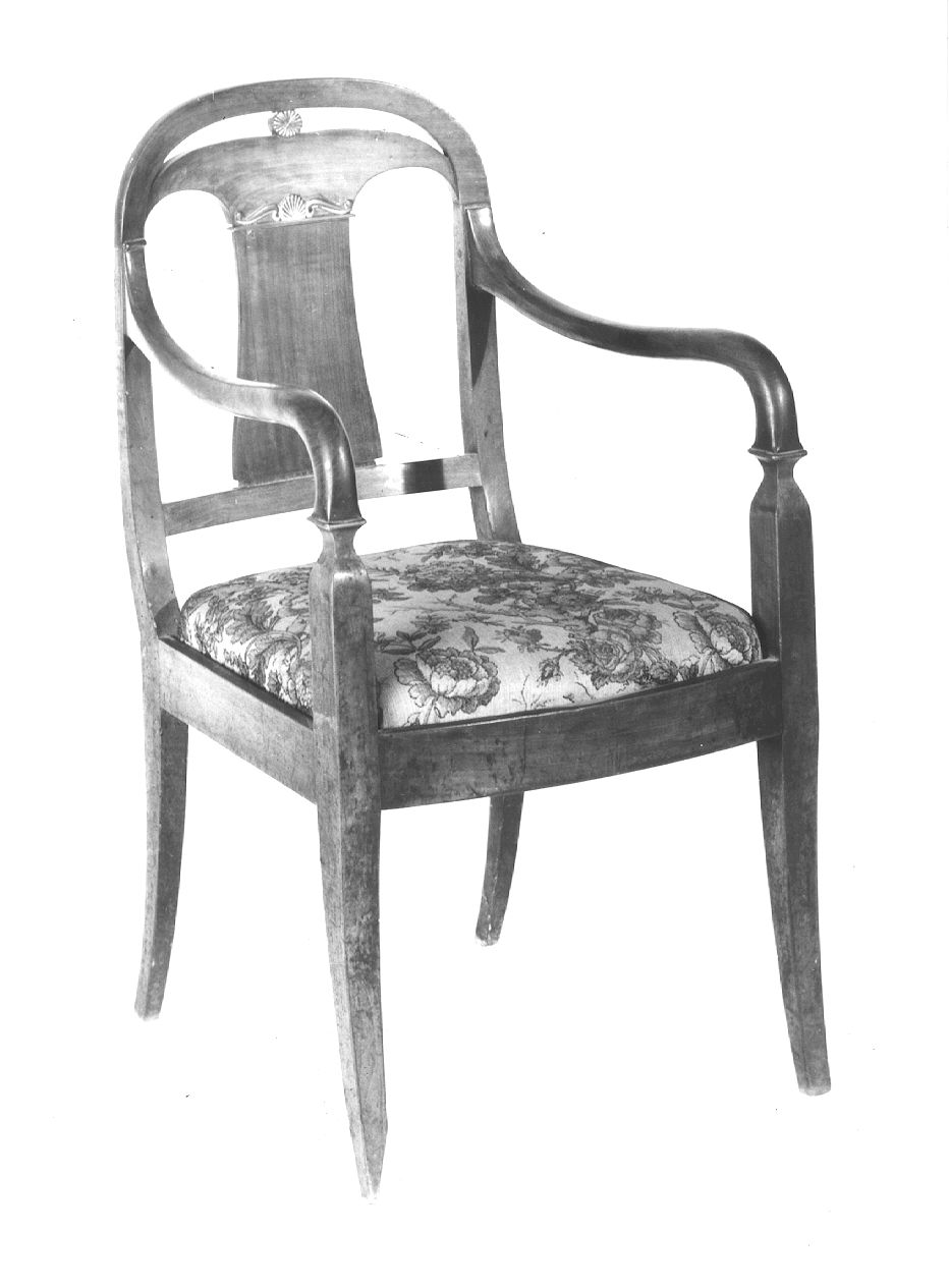 poltroncina - ambito lombardo (prima metà sec. XIX)