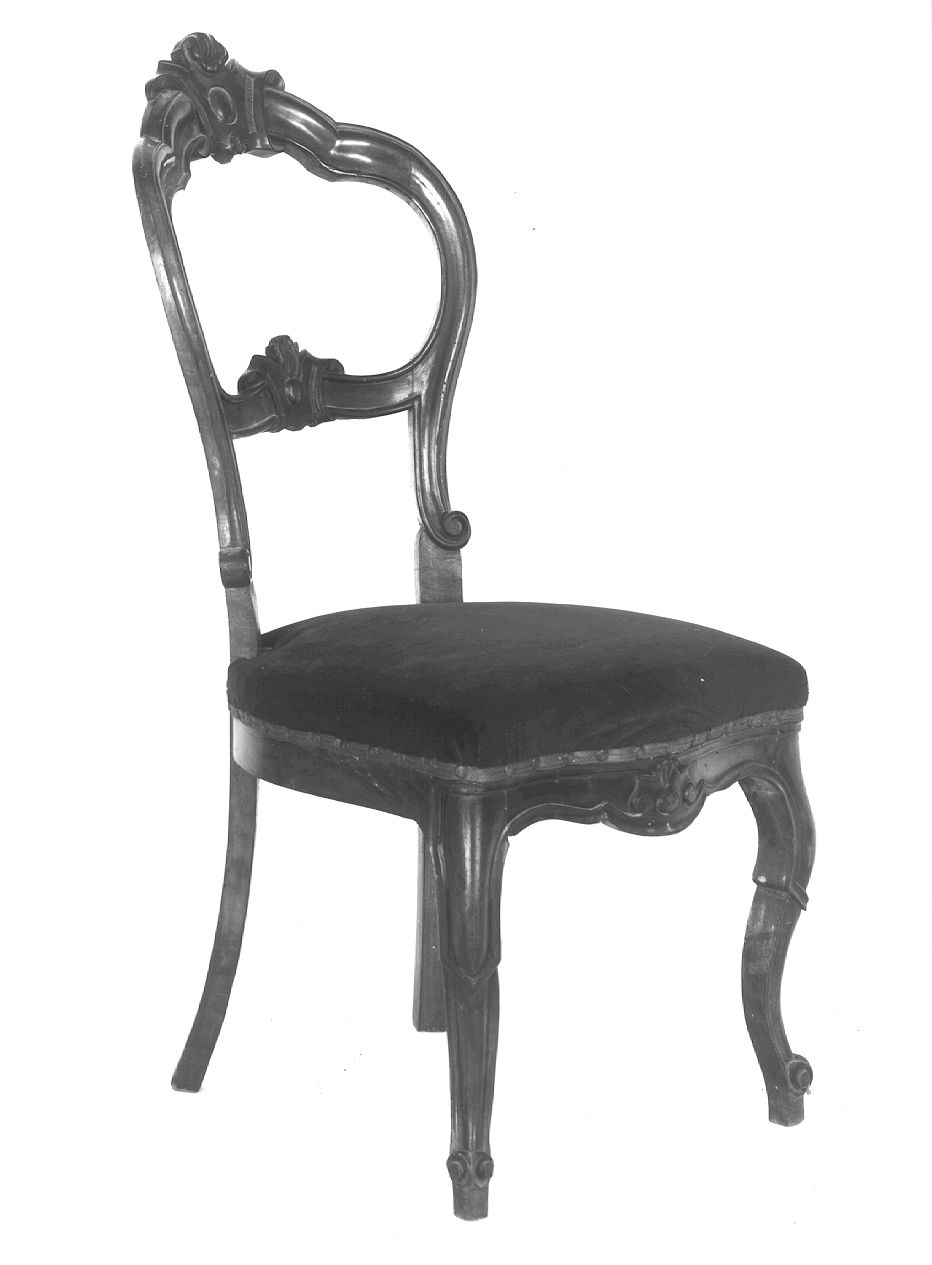 sedia, serie - ambito piacentino (metà sec. XIX)
