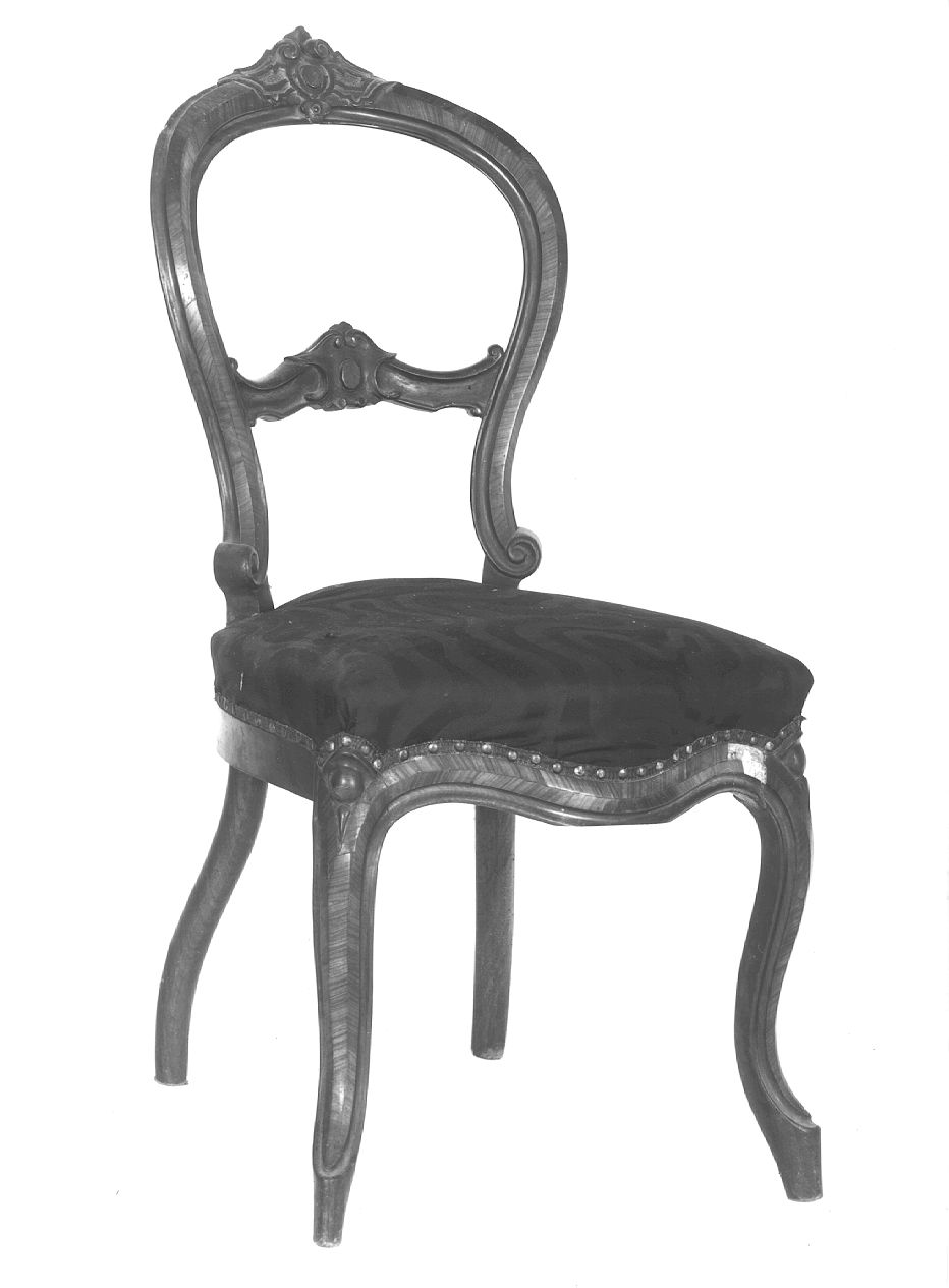 seggiola, serie - ambito piacentino (metà sec. XIX)