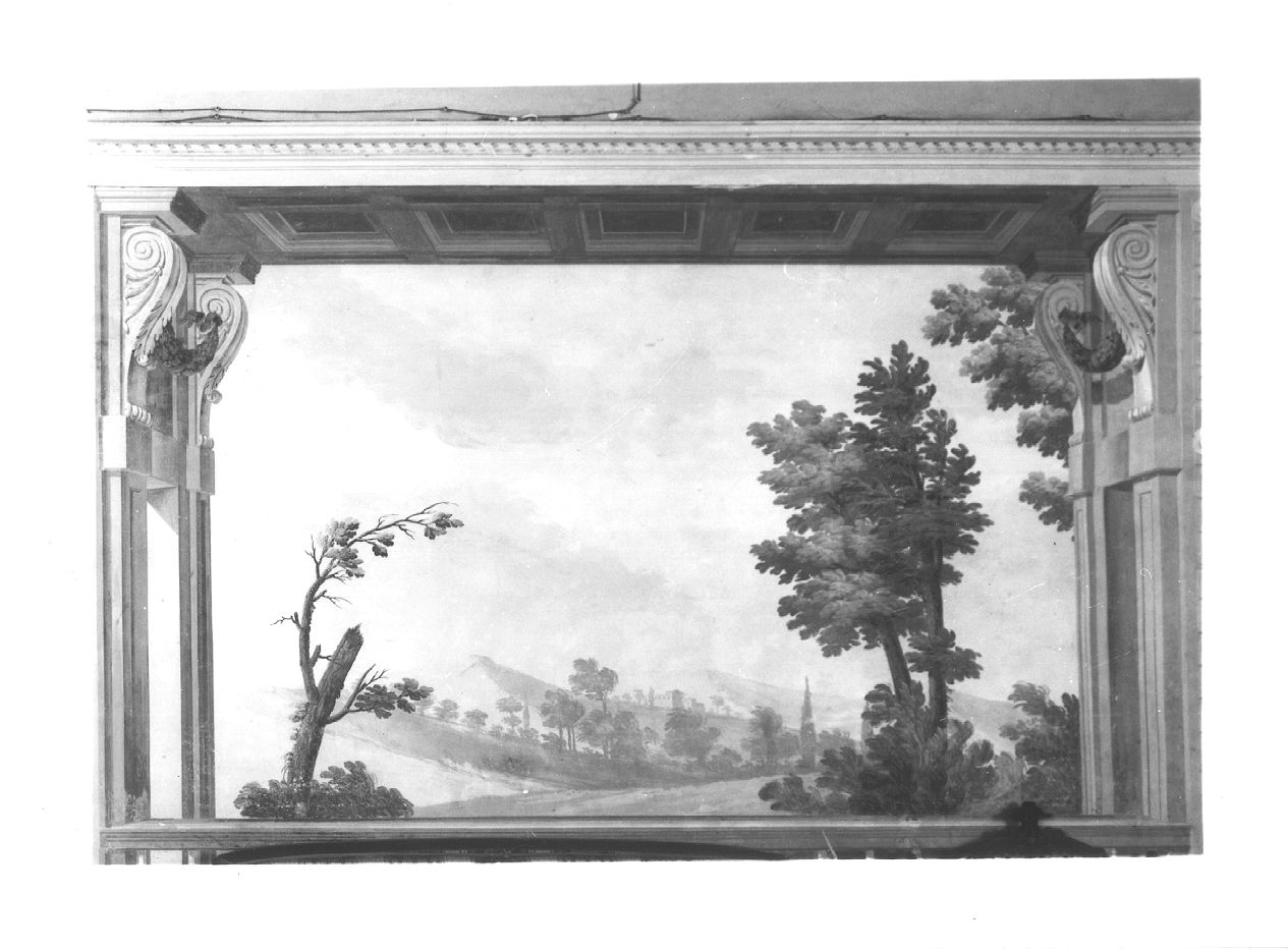 paesaggio (dipinto) - ambito piacentino (fine sec. XVIII)