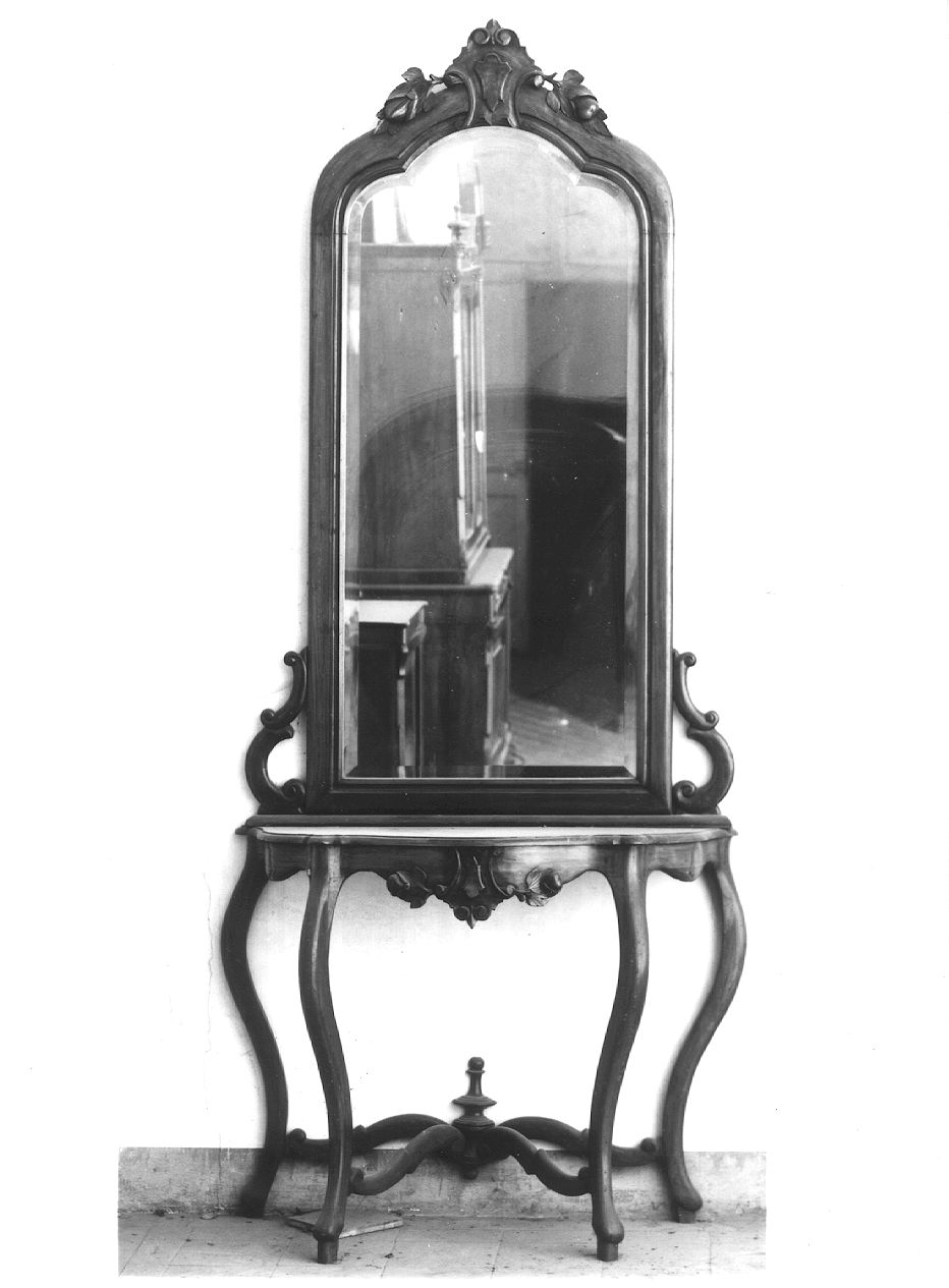 console con specchiera - ambito piacentino (fine sec. XIX)