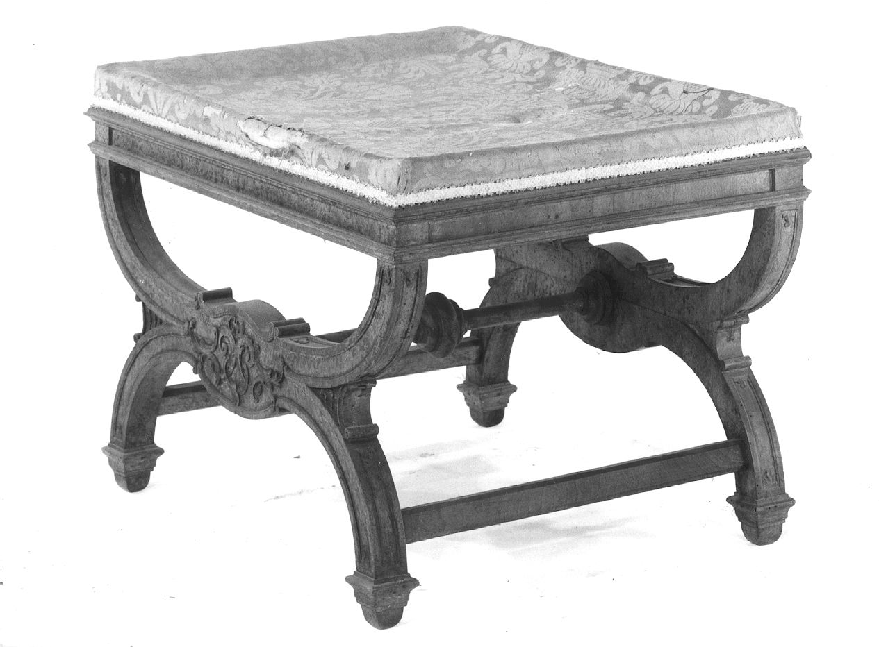 sgabello - ambito piacentino (prima metà sec. XX)