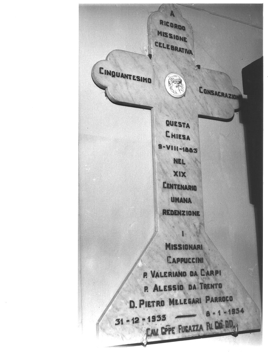 lapide commemorativa - ambito piacentino (sec. XX)