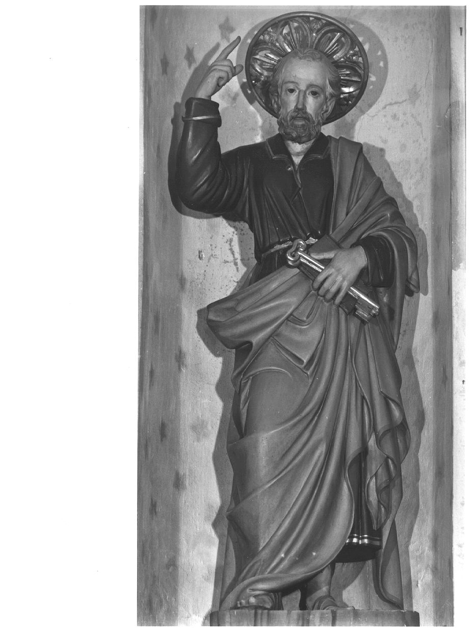 San Pietro Apostolo (statua) - ambito piacentino (metà sec. XIX)