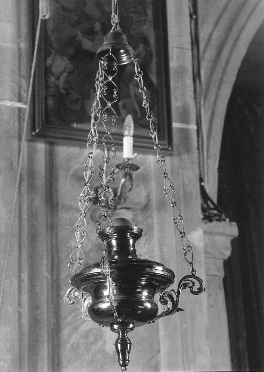 lampada pensile, serie - produzione Italia settentrionale (fine/inizio secc. XIX/ XX)