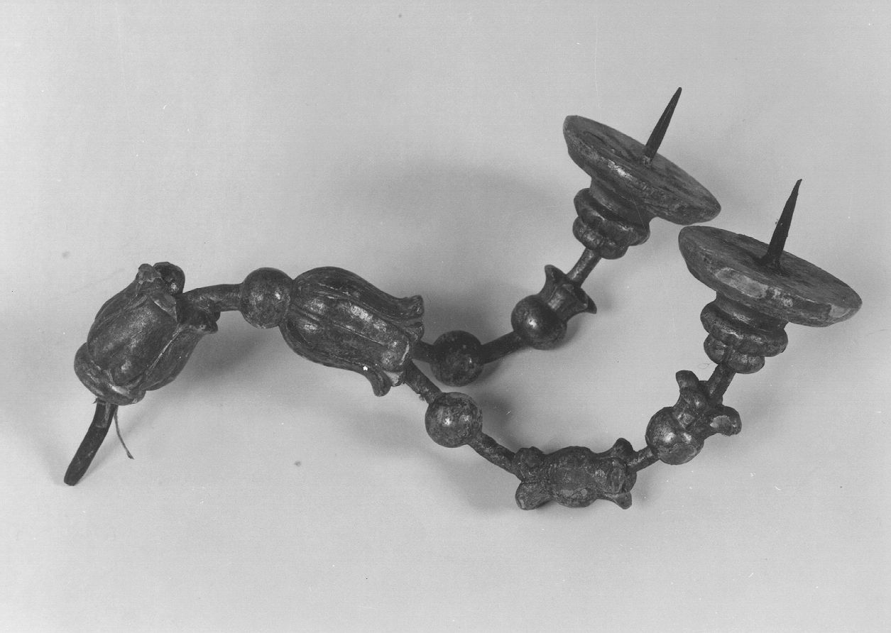 candeliere da parete, serie - ambito piacentino (sec. XIX)