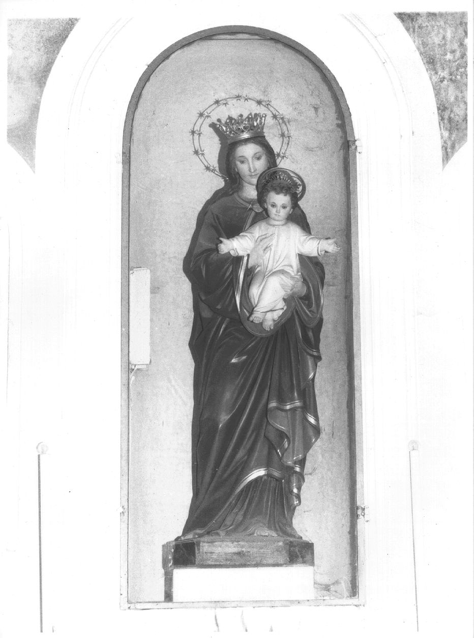 Madonna del Carmelo (statua) - produzione Italia settentrionale (sec. XIX)