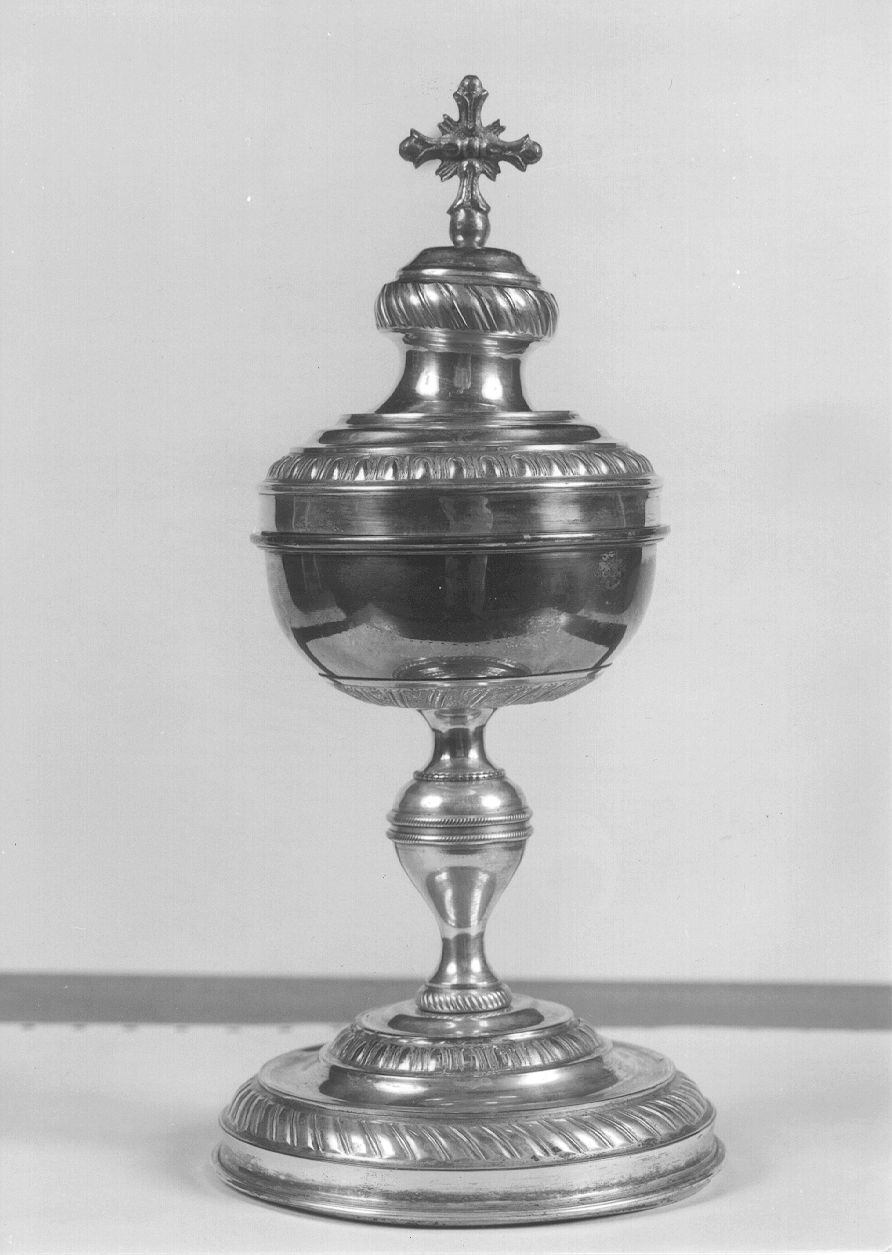 pisside - manifattura piacentina (fine/inizio secc. XIX/ XX)