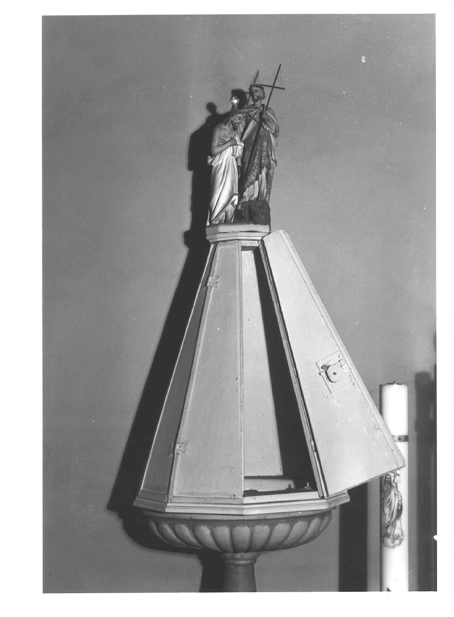 coperchio del fonte battesimale - ambito piacentino (fine/inizio secc. XVIII/ XIX)