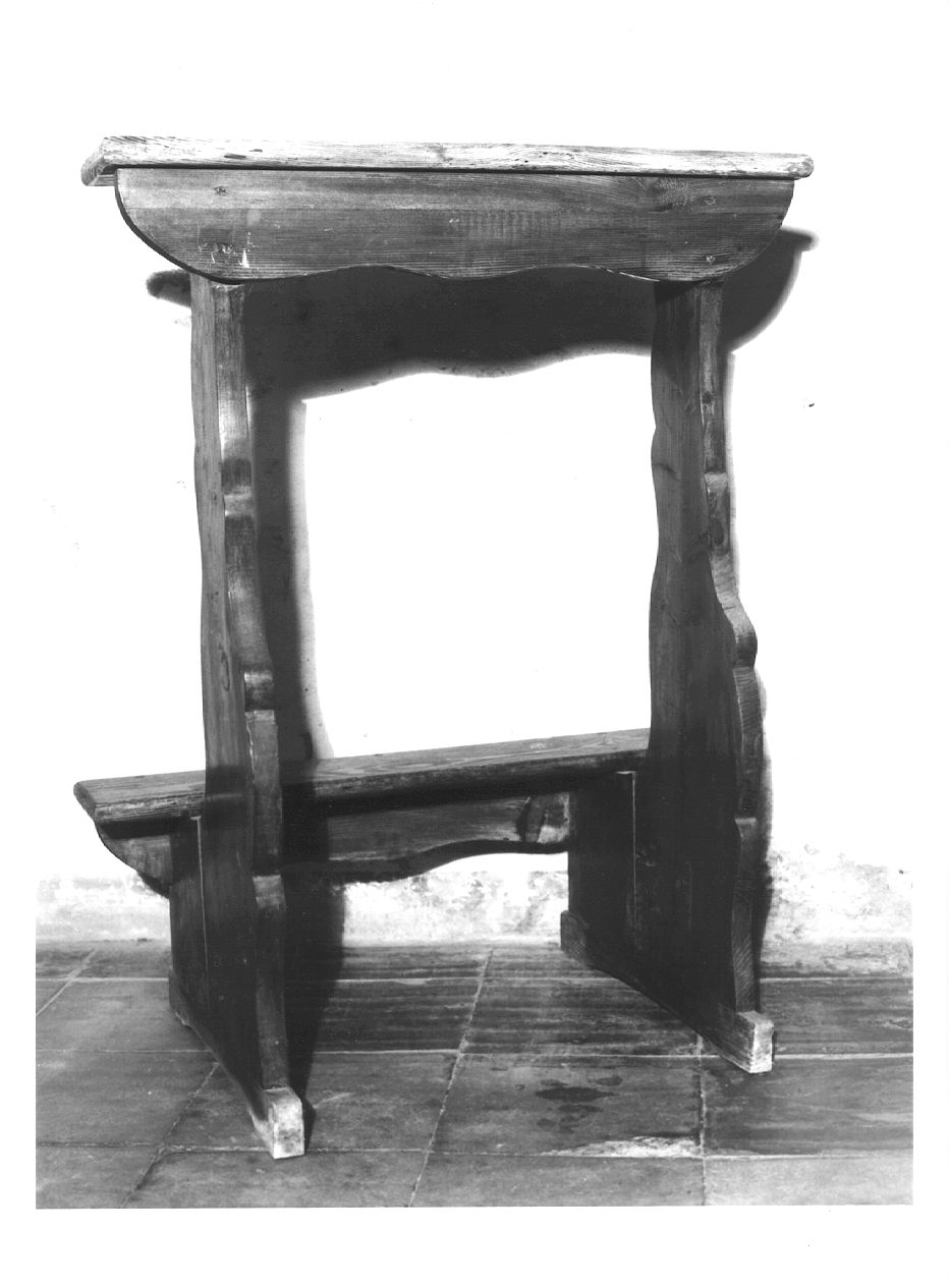 inginocchiatoio - ambito piacentino (sec. XIX)