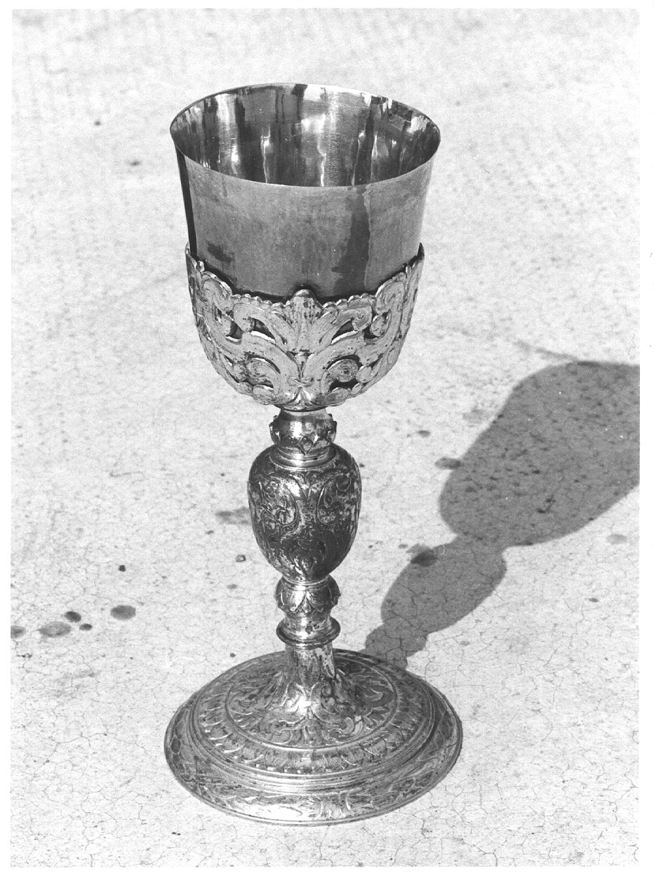 calice - ambito piacentino (fine/inizio secc. XVII/ XVIII)