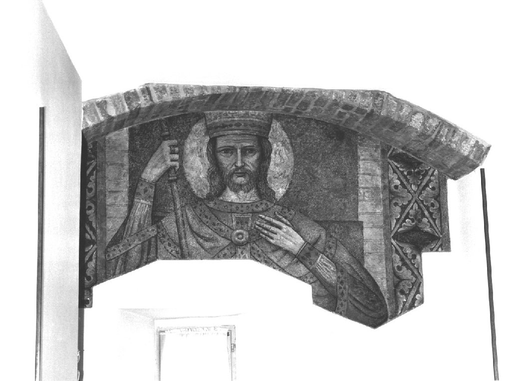 Santo vescovo (dipinto) - ambito emiliano-lombardo (sec. XX)