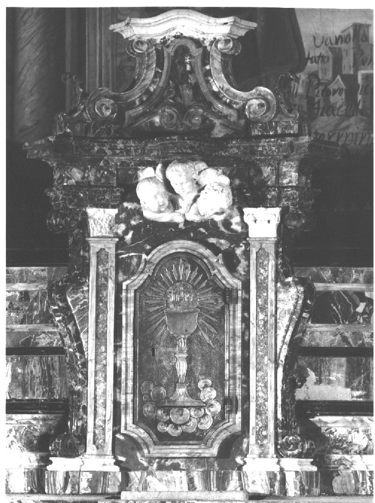 altare maggiore, insieme - ambito lombardo (sec. XVIII)