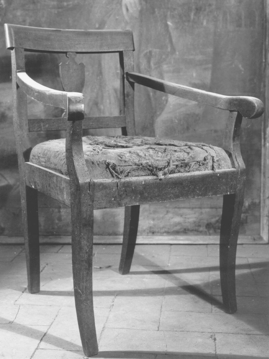 poltroncina, opera isolata - ambito piacentino (sec. XIX)