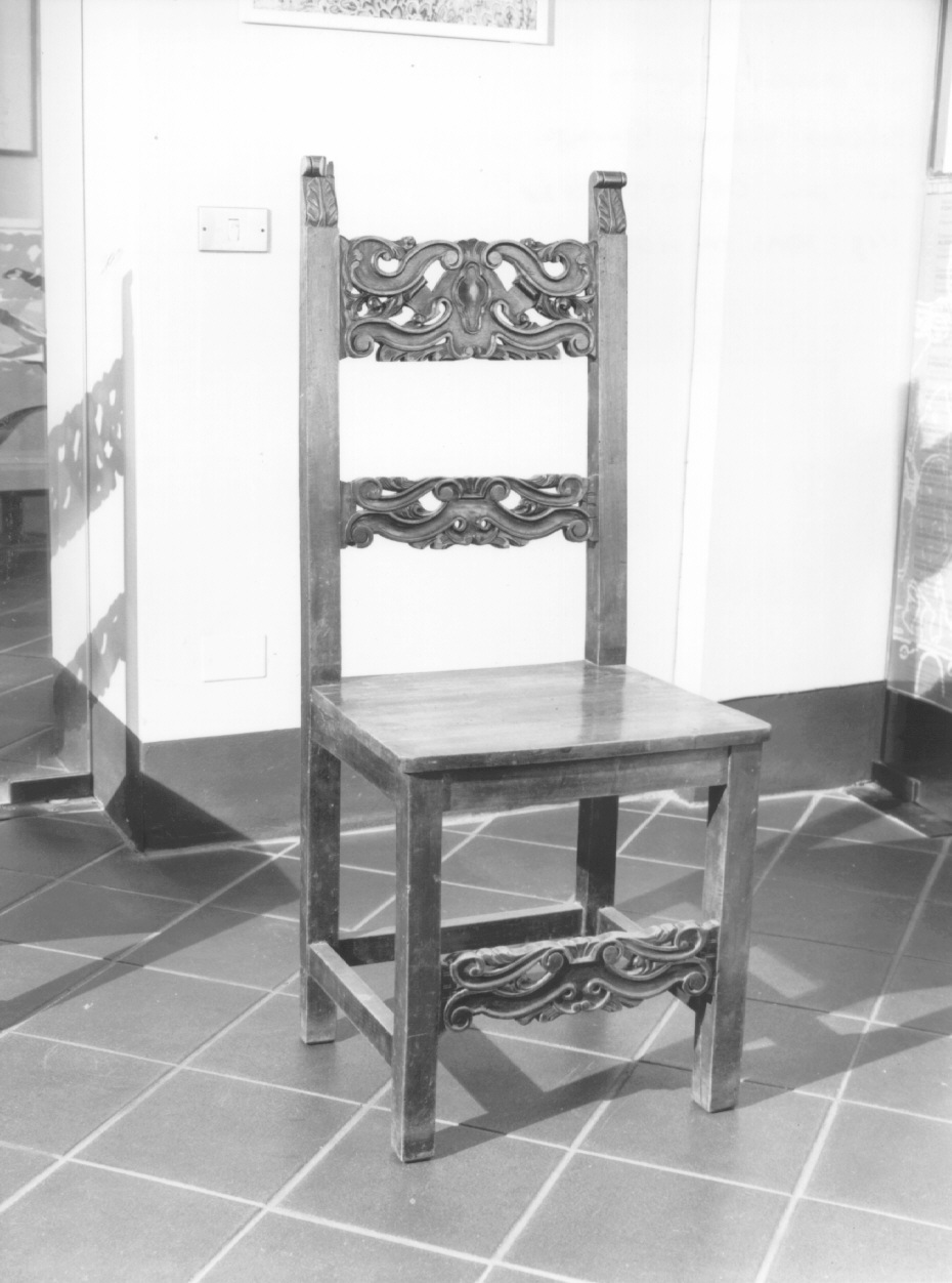 sedia, serie - ambito piacentino (sec. XIX)